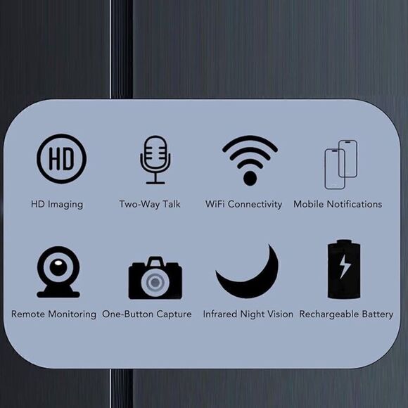 Wireless Doorbell Camera, 1080P HD Video Infrared Night Vision 2 Way Audio, App - Picture 2 of 7